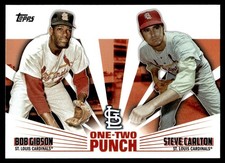 2023 Topps One-Two Punch Bob Gibson/Steve Carlton St. Louis Cardinals #12P-22