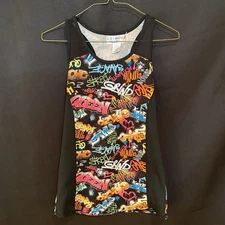 Hip Hop 90s Style Colorful Artistic Graphic Tank Top LA +Image Size 1x