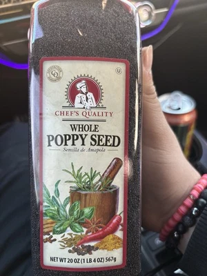 Chefs Quality Whole Poppy Seeds 1lb
