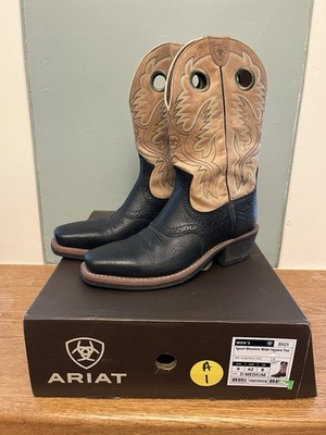 Ariat Men s Heritage Roughstock Cowboy Boots 9D Square Toe 2-Tone 34832