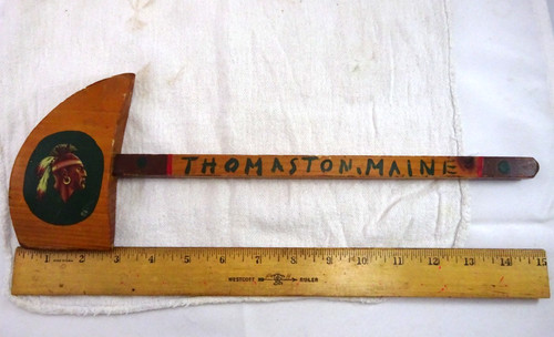 OLD MAINE STATE PRISON WORKSHOP RETAIL SHOP SOUVENIR WOOD TOMAHAWK THOMASTON ME