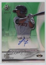 2016 Bowman Platinum Presence Green 28/75 Lucius Fox #PPA-LF Auto 0b0