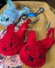 PLUSH CROCHET MIFFY BUNNY  Kawaii  Keychain Or Bag Charm  Handmade  Multi Colors