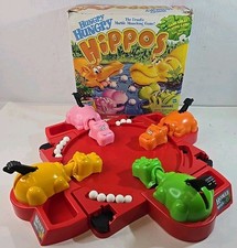 Vintage Hungry Hungry Hippos Game Milton Bradley 2000 Incomplete Missing 7 Balls