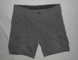 Wrangler Outdoors Comfort Waistband Cargo Pockets Hiking Shorts Mens 38 Gray