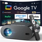 [Google TV/Voice Control]GooDee 4K UHD Smart Projector with WiFi and Bluetooth,