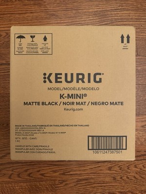 Keurig K Mini Coffee Maker Matte Black Cup Home Kitchen Tea Cocoa Pod Brew Mug A