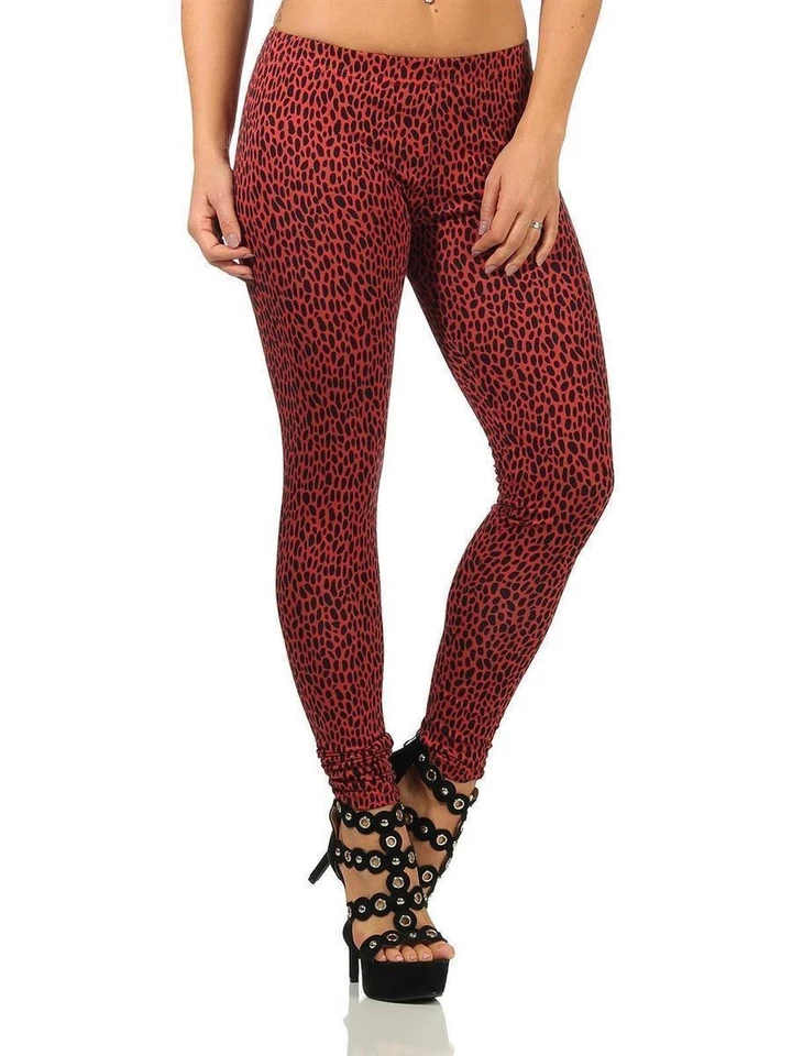 Damen Leoparden Leggings Hose Strechy Animal Print Tierdruck Leo Gr. S M L XL - Bild 3 von 4