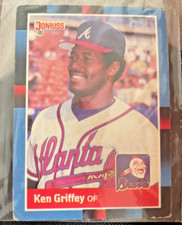 George Kenneth Griffey (Donruss) Atlanta Braves (202) ©️1987 Leaf INC. USA