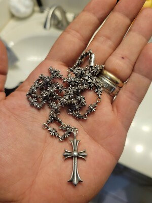 Rare tiny e Chrome Hearts 30-Inch Cross Necklace | eBay