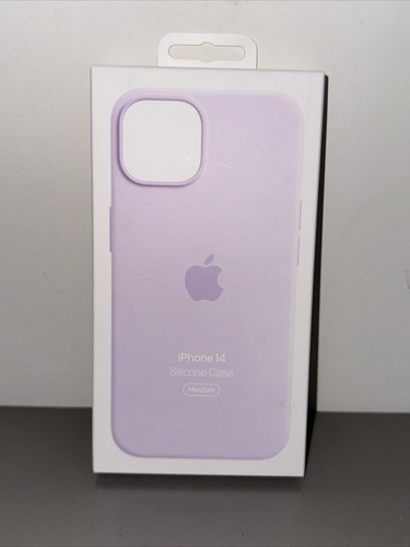 Brand New OEM Apple Silicone Case with MagSafe for iPhone 14 Lilac MPRY3ZM/A - Picture 1 of 2