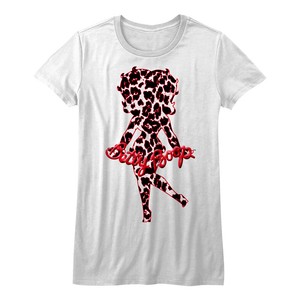 Betty Boop Rose TATTOO Art Licensed Juniors Cap Sleeve T-Shirt