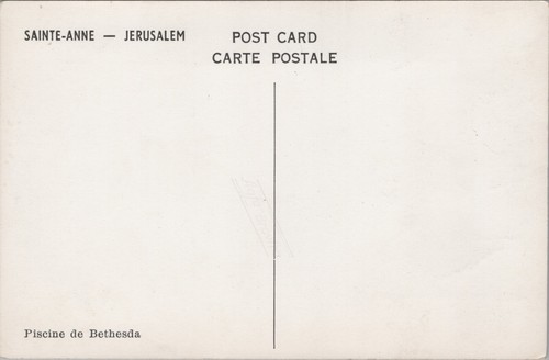 Israel Piscine de Bethesda Jerusalem Palestine Vintage RPPC B159 - Picture 2 of 2