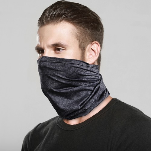 Outdoor Sports Half Face Mask Neck Gaiter Magic Bandana Sports Balaclava Scarf - Picture 3 of 15