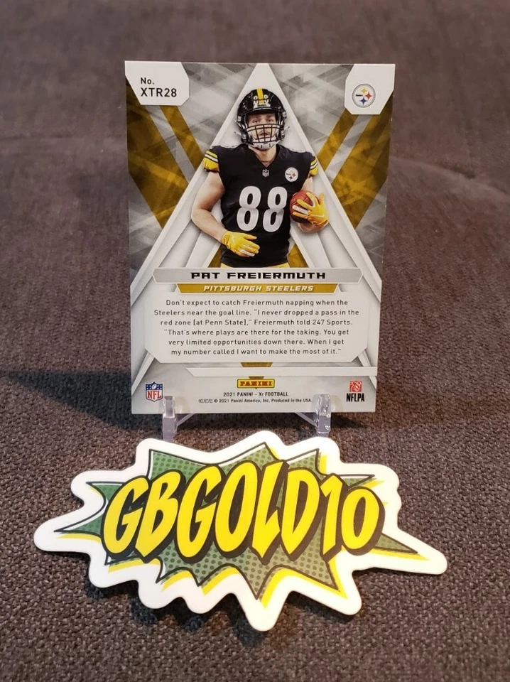 2021 Panini XR - Xtreme Rookies Blue #XTR28 Pat Freiermuth /99 (RC) - Image 2 of 3