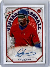 2023 Onyx Vintage Extended Blue Ink JoJo Jackson Auto (B22) A1 Yankees
