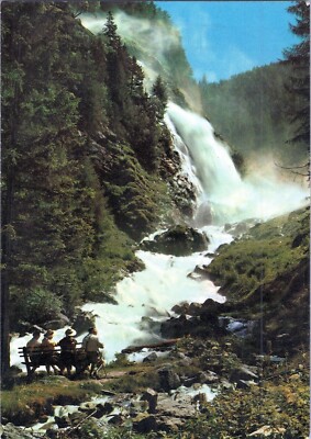 AK Wasser Naturlandschaft Wasserfall Vegetation Himmel Wasserlauf AA09871