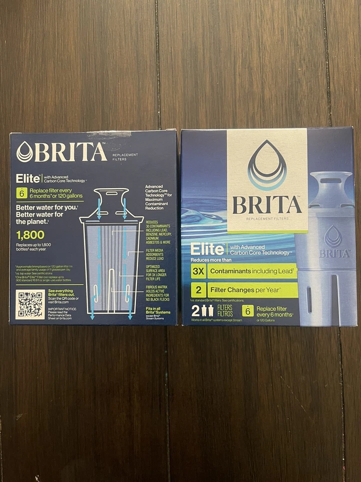NEW BRITA  Elite Replacement Filters For Pitcher Dispensers 4 Filters - Image 4 of 4