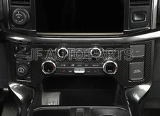 For 2021 2022 Ford F150 F-150 Carbon Fiber Central Control A/C Panel Cover Tirm