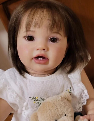 24in Lifelike Reborn Todder Girl Realistic Baby Doll Silicone Vinyl Baby Doll