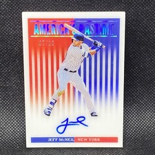 #/10 🚨2019 Panini Chronicles Jeff McNeil RC Mets Rookie Auto America's Pastime
