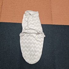 Swaddleme Baby Swaddle Me Small Zig Zag White Gray Hook Loop 7-14 Lb P0a