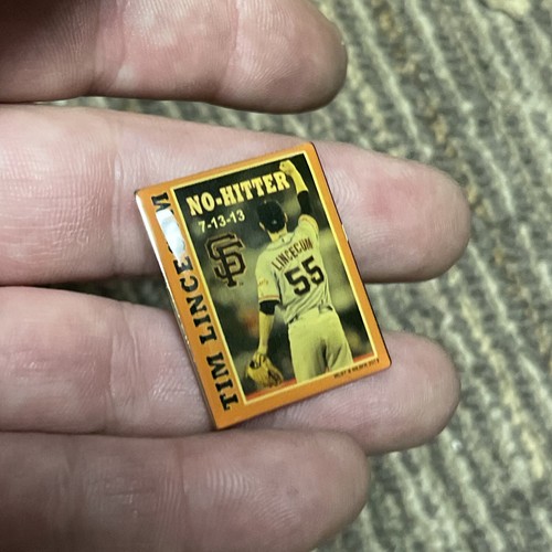 TIM LINCECUM Bobble Head Pin 2 GIANTS No Hitter PIN Lot HARD TO FIND SF - Picture 6 of 6