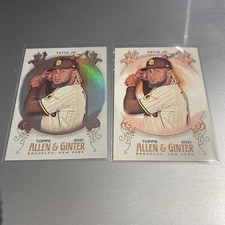 2021 Topps Allen & Ginter Tatis Jr SP Silver Foil Hot Box Parallel and BASE