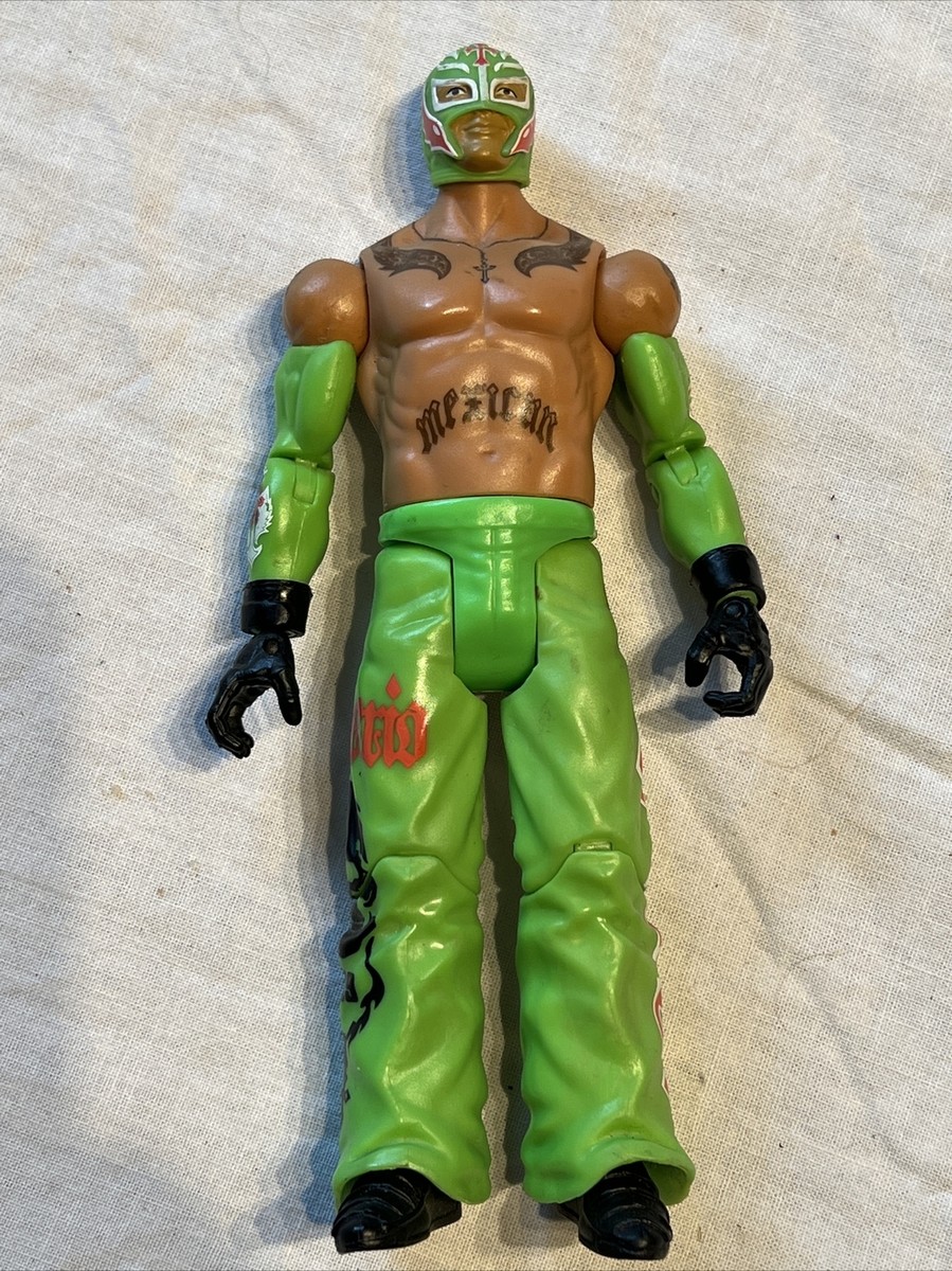 『WWE』MYSTERIO マスク付きフィギュア Masked WWE Mattel action figure BASIC REY MYSTERIO GREEN toy PLAY