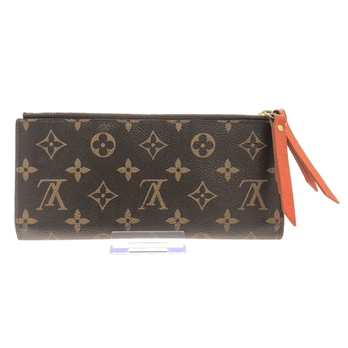Auth LOUIS VUITTON Portefeuille Adele M61270 Piment Monogram 