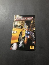 Midnight club Street Racing ps2 manual Only