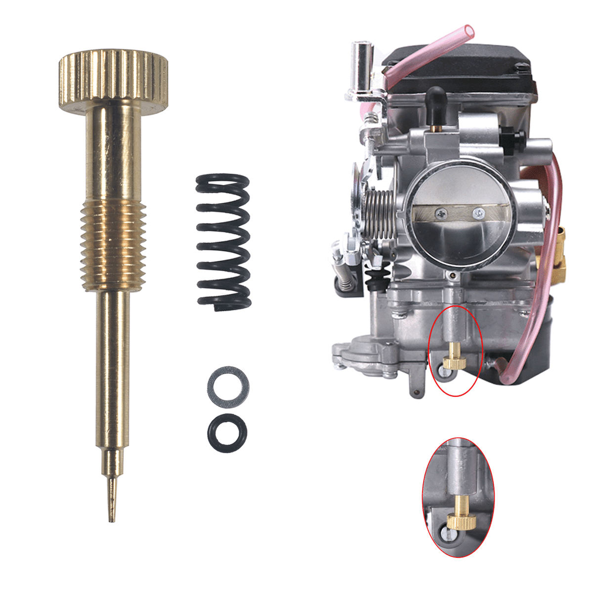 Air fuel Mixture Screw Kit For 90-06 CV40 Keihin CVK34 36 40 | eBay