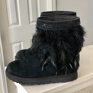 feather boots