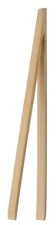 HIC Harold Import Co. HIC Toast Tongs, Natural Bamboo, 12-Inches, 12 Inch, Wood