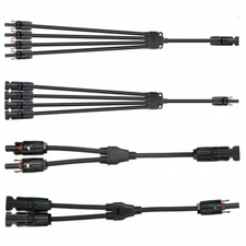2PCS 30A Y Type Solar Panel Cable for FFM MMF PV Wire Connector T Splitter Tools