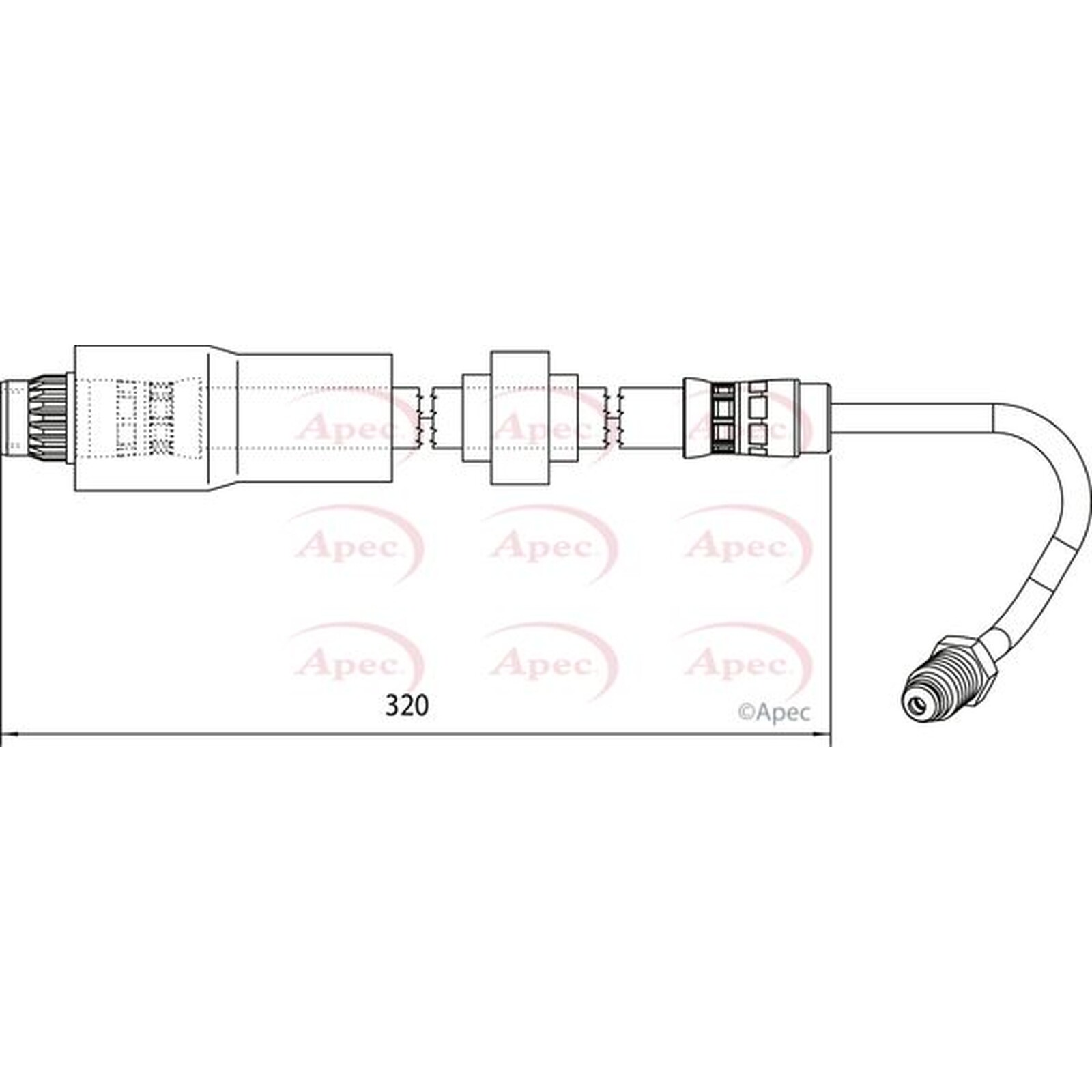 Apec Brake Hose HOS4119 Fits Renault - Engineered for Performance and Long Life