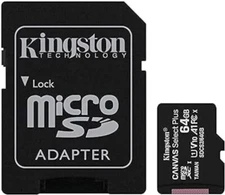 Kingston 64GB Canvas Select Plus microSDXC Card