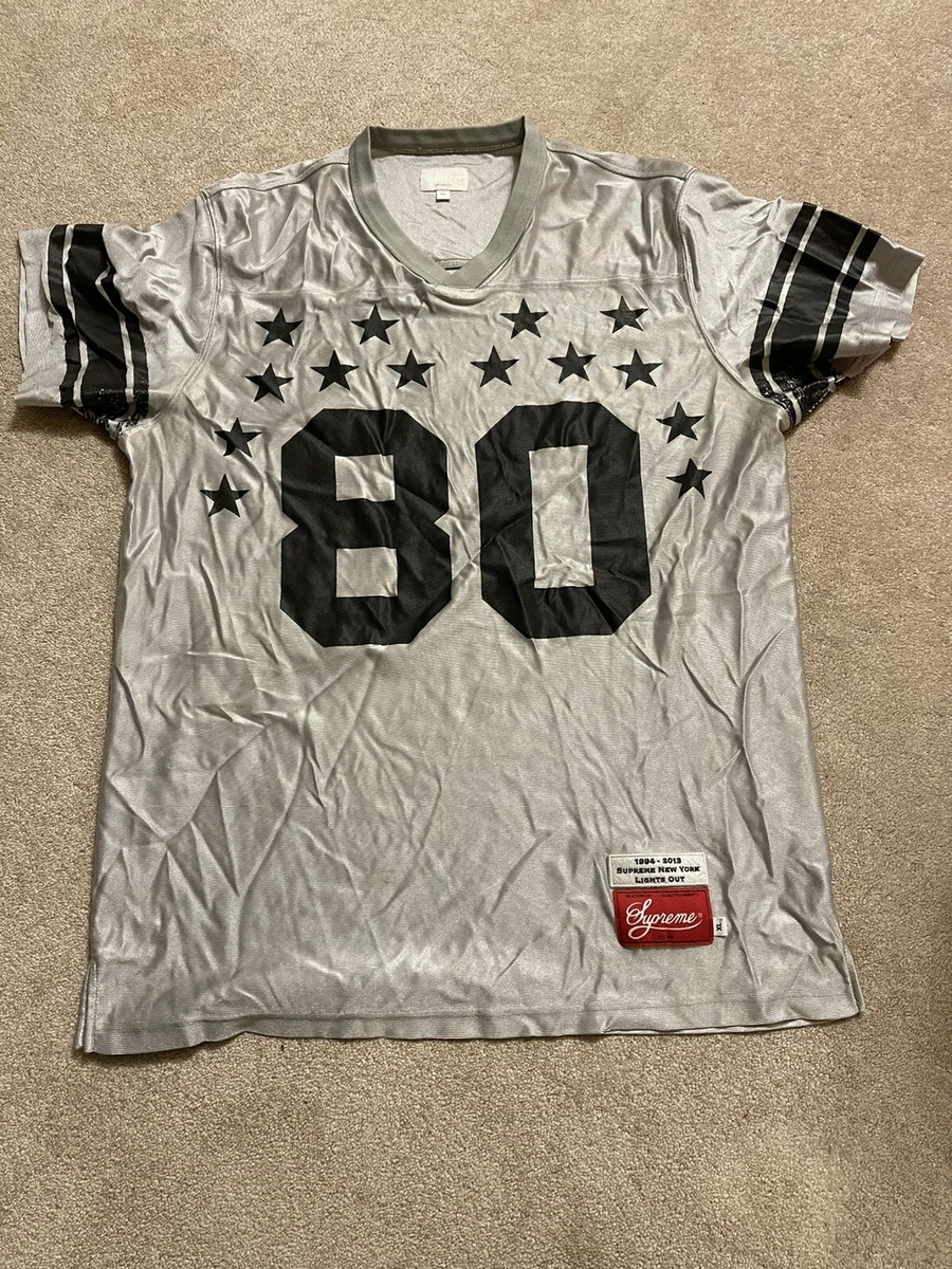 Supreme Stars Football Jersey XL 2014 Authentic Silver