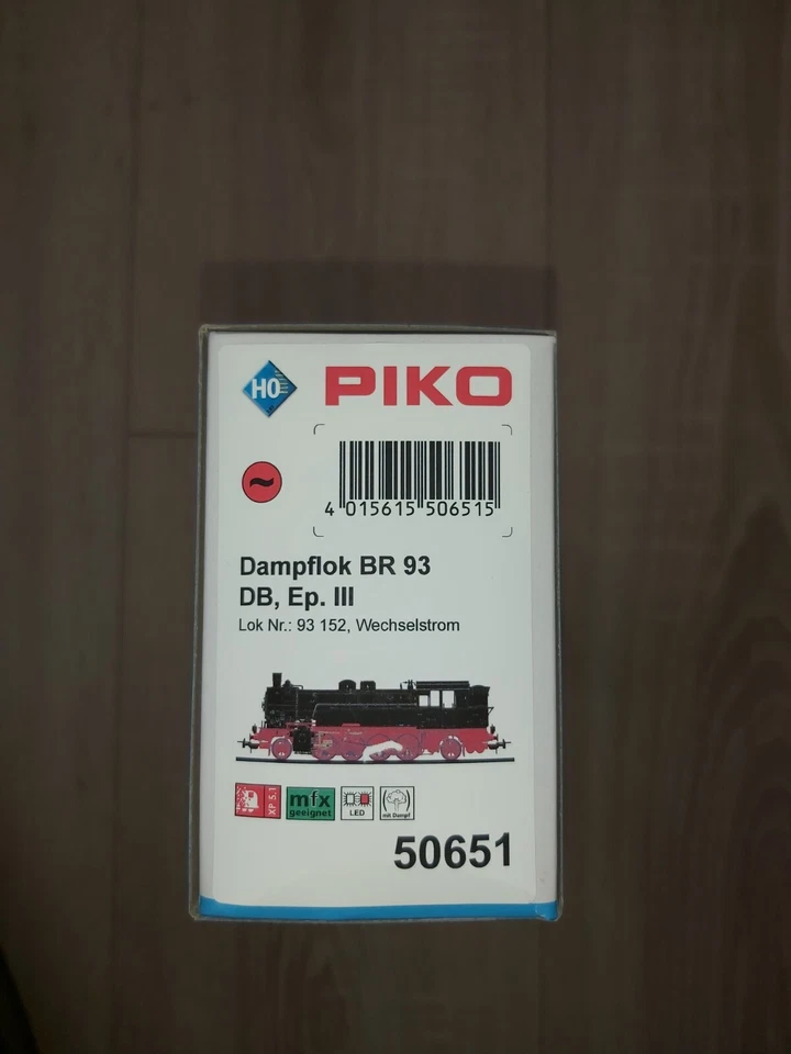 PIKO Spur HO AC 50651: Dampflok BR 93 152 der DB - Neu - OVP - PluX22  - Bild 3 von 4