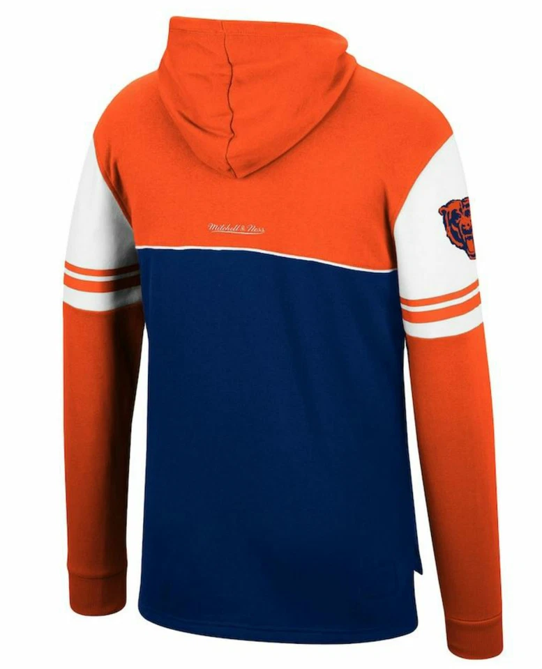 Mitchell & Ness Chicago Bears Hombre Pullover Sudadera con Capucha Equipo Colores Foto 3 de 4