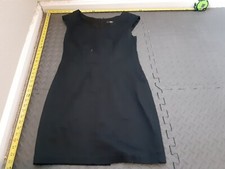 Mossimo Black Multi-Occasion Sleeveless V-Neck Midi Stretch Dress Size 8 #S71