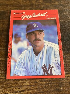 1990 Donruss #545 Greg Cadaret Yankees C6904* | eBay