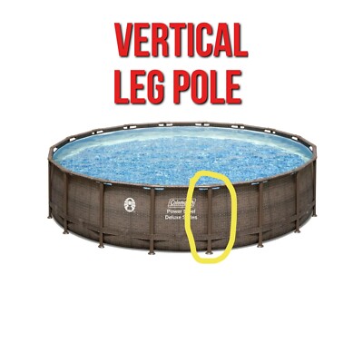 Replacement Vertical Leg & Foot 18ft x 48'' Bestway Coleman Power Steel Pool