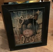 FRED STONEHOUSE OSO NEGRO OG SIGNED ART PAINTING CHICAGO FOLK OUTSIDER RARE 1999