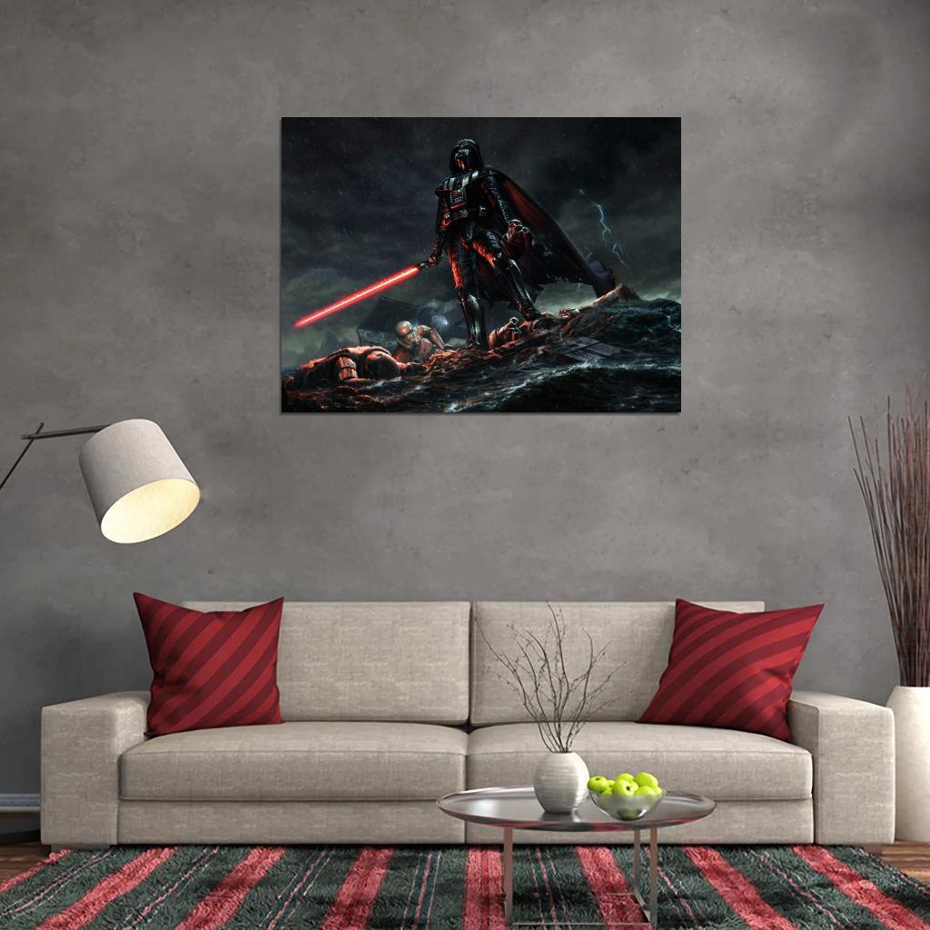 ADAM LISTER アダムリスター シルクスクリーン スターウォーズ V3727 Darth Vader Stormtroopers Star Wars Awesome Art Decor