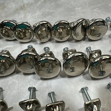 Silver Knobs For Cabinets 1.25 Inches Lot Of 33 With Extra ScrewsDrawer Pulls