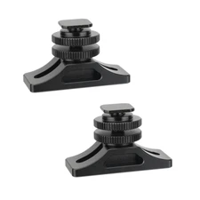 2Pcs CAMVATE Mounting Bracket w/Hot Shoe Base fr BlackMagic Micro Signal Convert