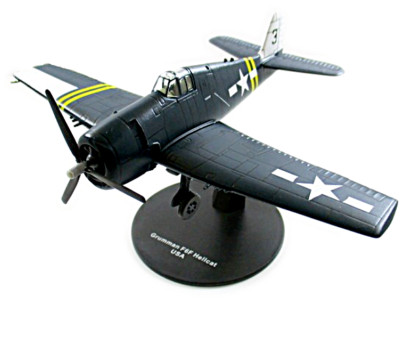 GRUMMAN F6F HELLCAT USA AIR FORCE YEAR 1942 NAVY BLUE DEAGOSTINI SCALE 1:72