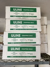 1,000 ULINE S-512 Poly Strapping Seals  1/2" Open Metal Seals