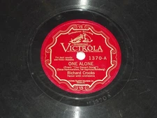 RICHARD CROOKS-One Alone (1929) VICTROLA 10" Shellac Single